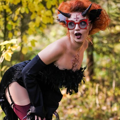 Spykay™ SG60985 Halloween Funny Oversized Batwing Shape Sunglasses - Red - image 21