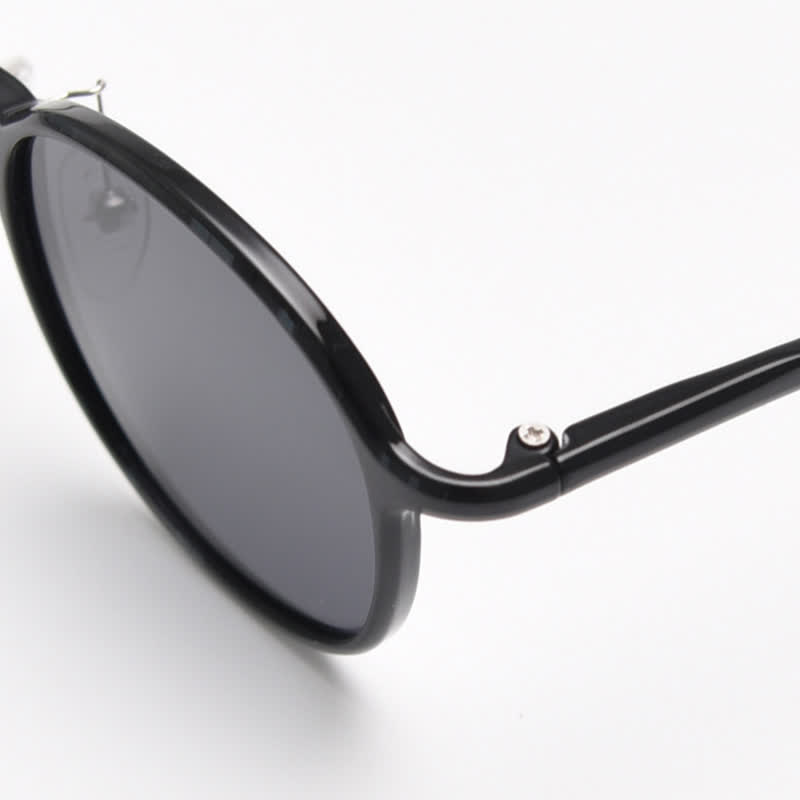 Spykay™ SG60999 Unisex Retro Simple Round Frame Polarized Sunglasses  - image 21