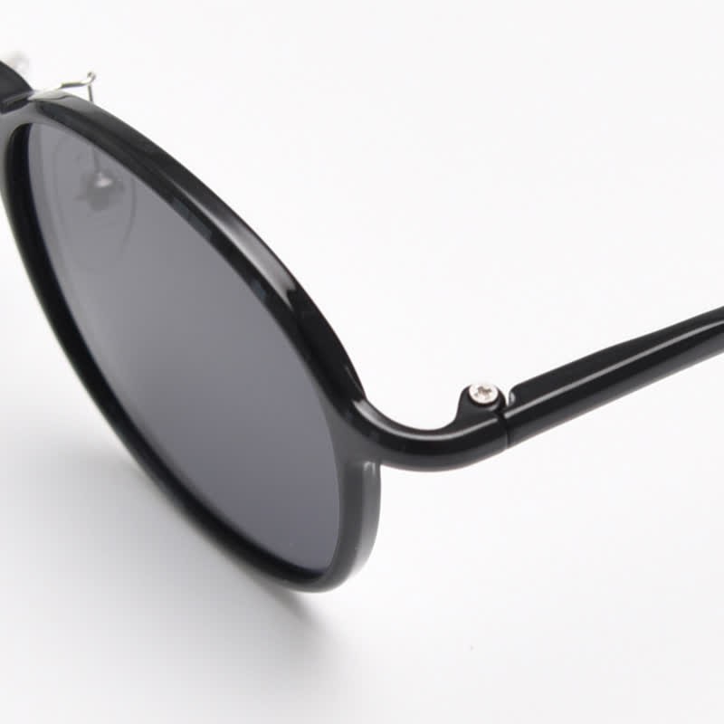 Spykay™ SG60999 Unisex Retro Simple Round Frame Polarized Sunglasses  - image 21