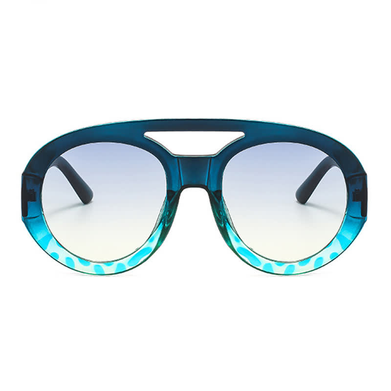 Spykay™ SG60741 Round Frame Double Bridges Oversized Aviator Sunglasses - image 28