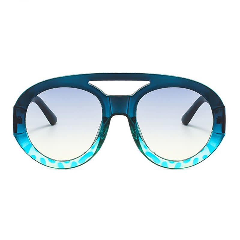 Spykay™ SG60741 Round Frame Double Bridges Oversized Aviator Sunglasses - image 28