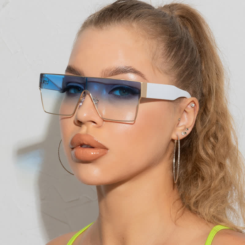 Spykay™ SG60880 One-piece Square Frame Oversized Sunglasses