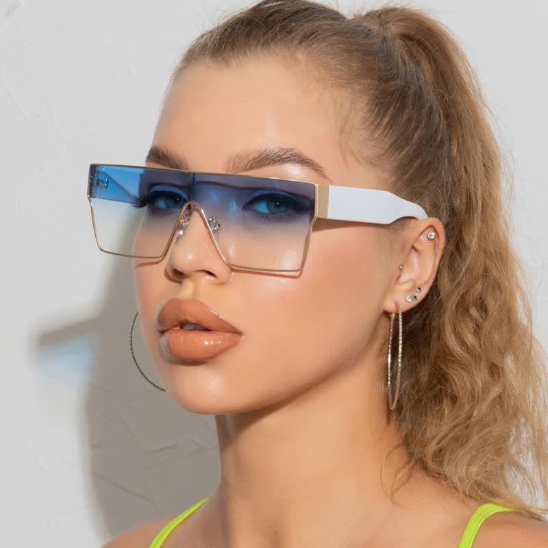 Spykay™ SG60880 One-piece Square Frame Oversized Sunglasses