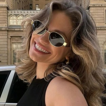 Spykay™ SG60707 Oval Frames Metal Temples Retro-Vinatge Sunglasses - image 1