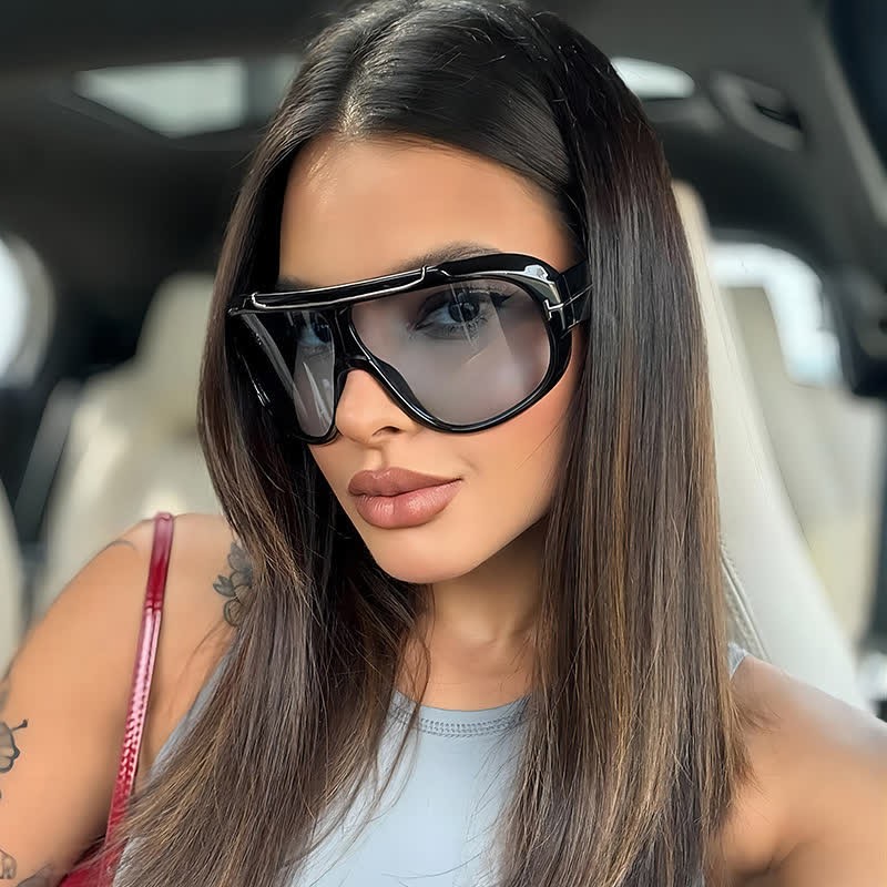 Spykay™ SG60883 'T' Design Oversized Aviator Sunglasses