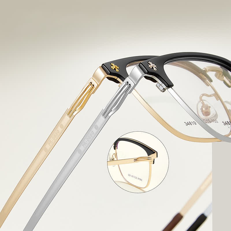 Spykay™ EG26925 Gothic Cross Unisex Square Frame Anti-blue Light Retro Browline Glasses - image 14