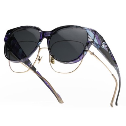 Spykay™ SG60958 Fit Over Glasses Floral Frame Polarized Sunglasses for Driving - D - image 7