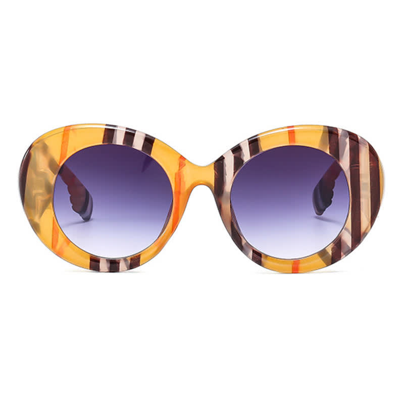 Spykay™ SG60829 Round Thick Frame Hipster Oversized Sunglasses