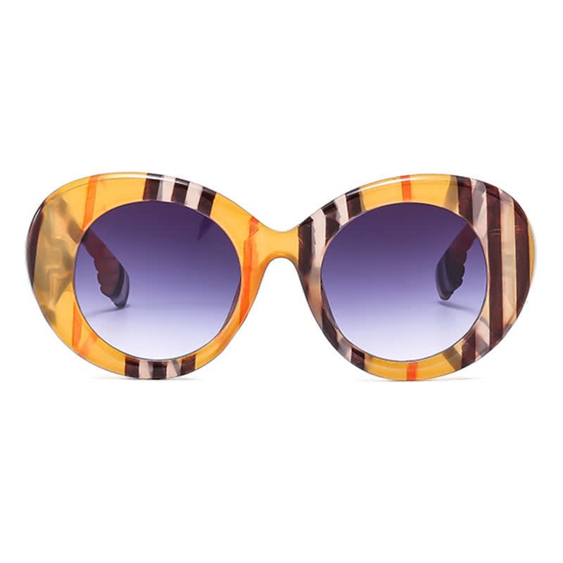 Spykay™ SG60829 Round Thick Frame Hipster Oversized Sunglasses