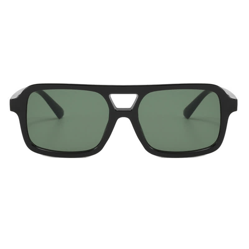 Spykay™ SG60851 Double Bridges Square Frame Retro Sunglasses