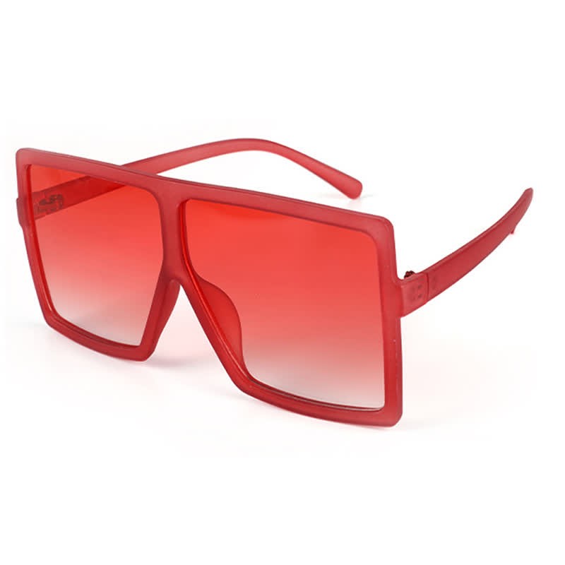Spykay™ SG60998 Square Oversized Frame Fashion Sunglasses - Ombre Red - image 30