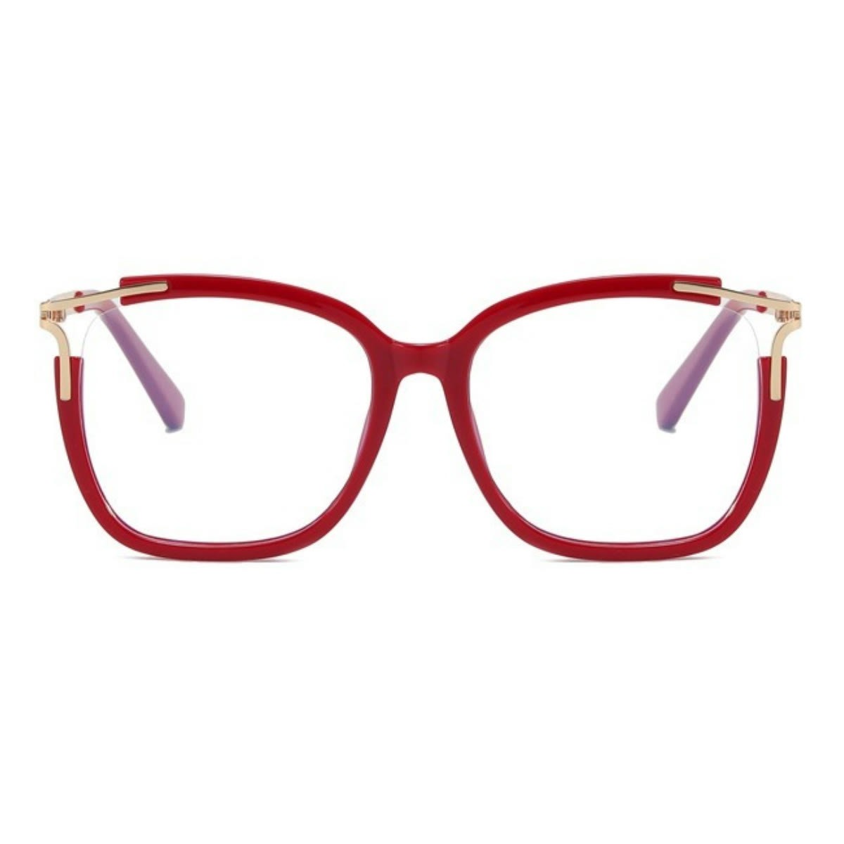 Spykay™ EG1018 Square Cat-eye Hollow Glasses Frame New TR90 Anti-blue Light Flat Glasses