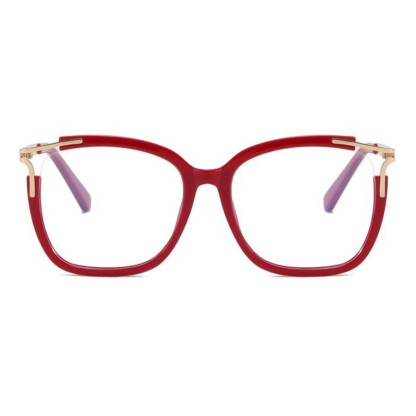 Spykay™ EG1018 Square Cat-eye Hollow Glasses Frame New TR90 Anti-blue Light Flat Glasses