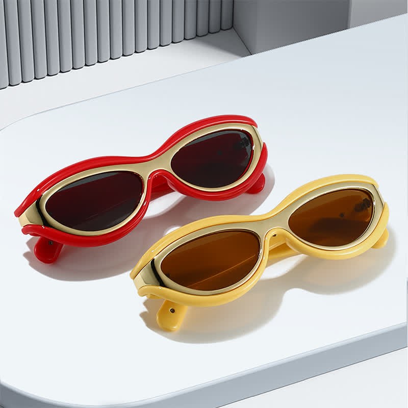 Spykay™ SG60734 Leopard Print Cat Eye Frame Retro Sunglasses - image 27