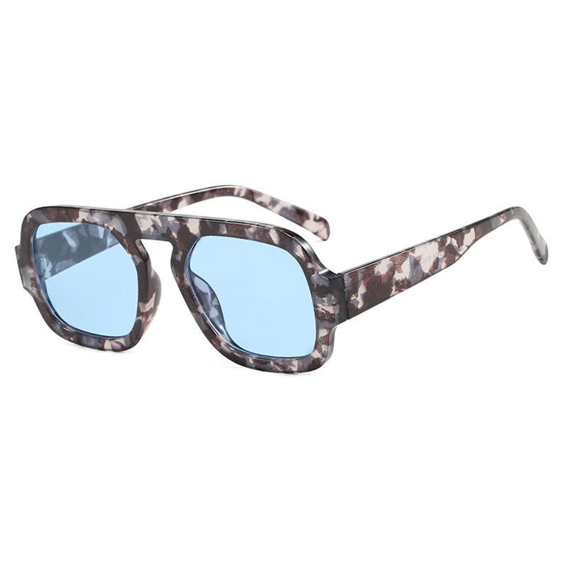 Spykay™ SG60722 Square Frame Leopard Print Cycling Aviator Sunglasses - image 15