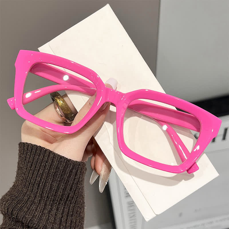 Spykay™ EG26741 Simple Anti-blue Light Square Frame Stylish Glasses - Pink - image 12