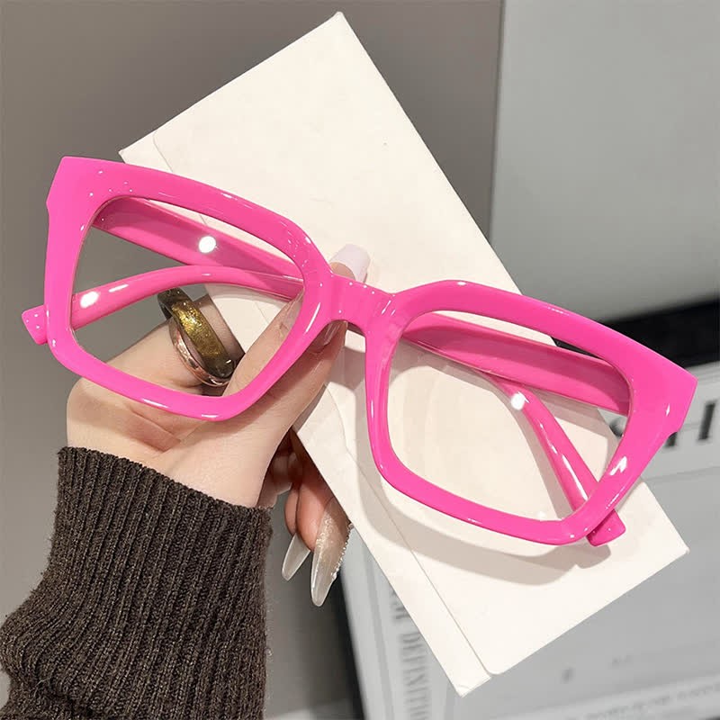 Spykay™ EG26741 Simple Anti-blue Light Square Frame Stylish Glasses - Pink - image 12