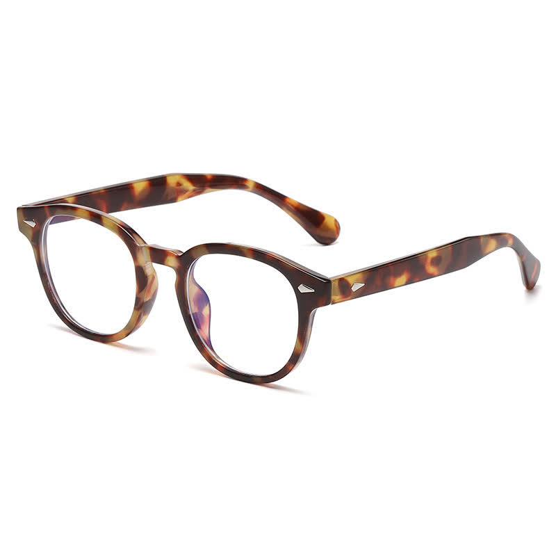 Spykay™ EG26875 Retro Round Frame Anti-blue Light Glasses - Tortoise Shell - image 7