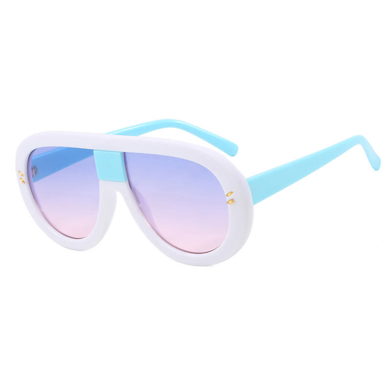 Spykay™ SG61013 Oversized Fashion Aviator Sunglasses - White - image 9
