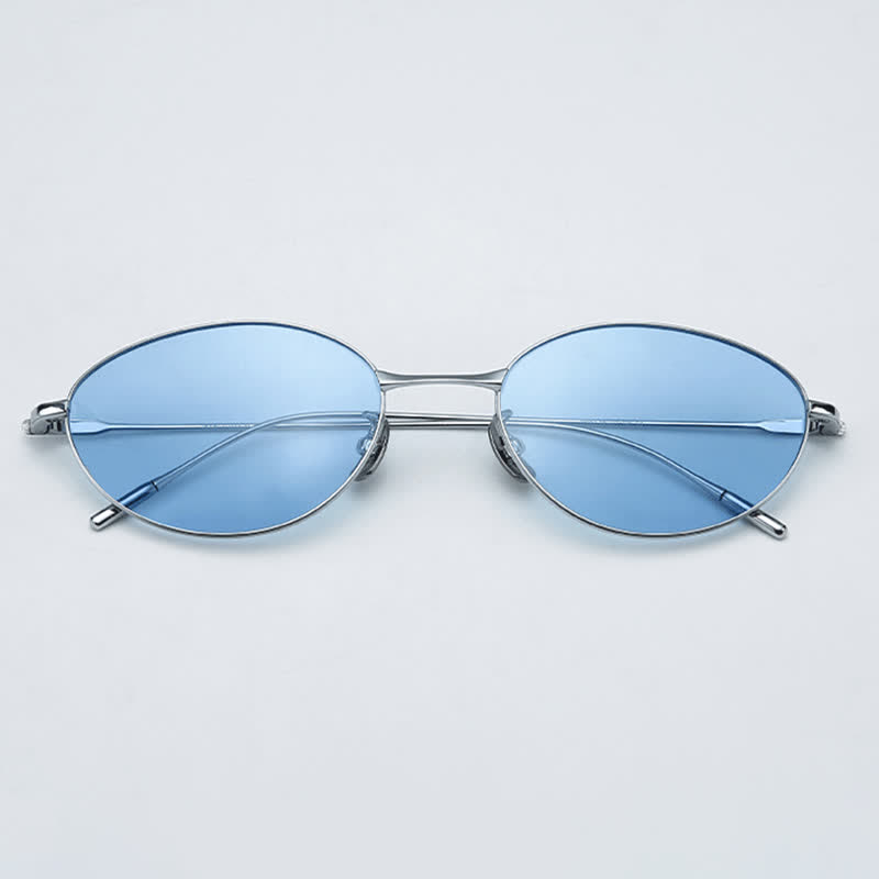 Spykay™ SG60770 Titanium Oval Frame Polarized Lightweight Sunglasses with Nylon Lenses - image 18