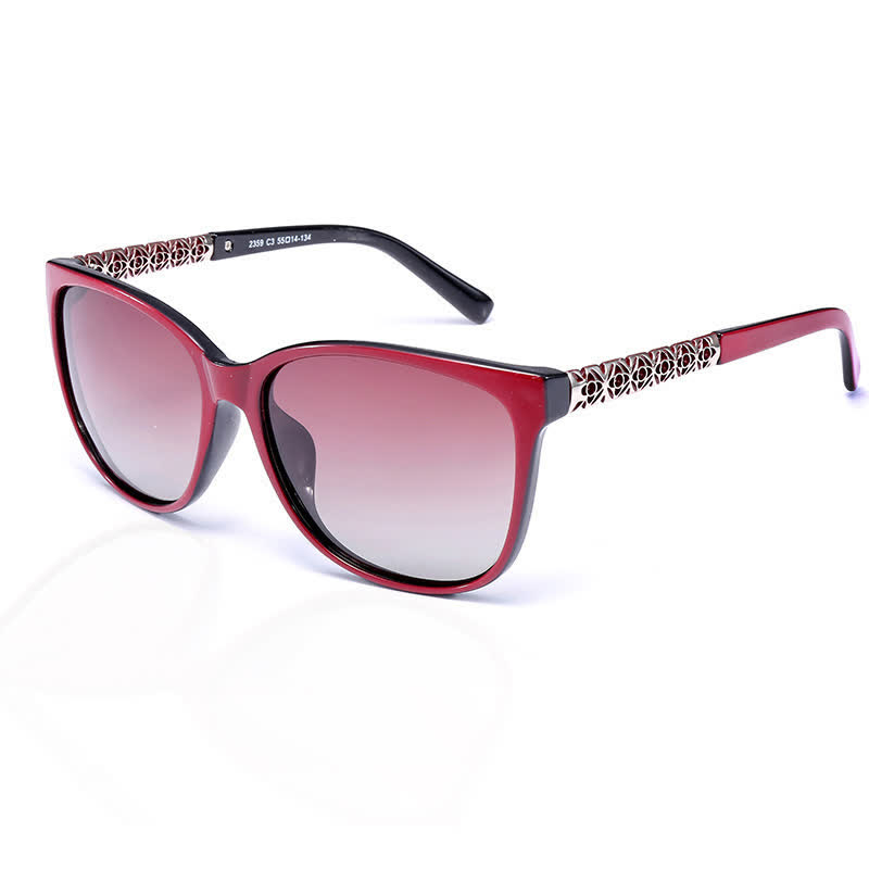 Spykay™ SG60933 Cat-Eye Frame Hipster Polarized Sunglasses - Red - image 6