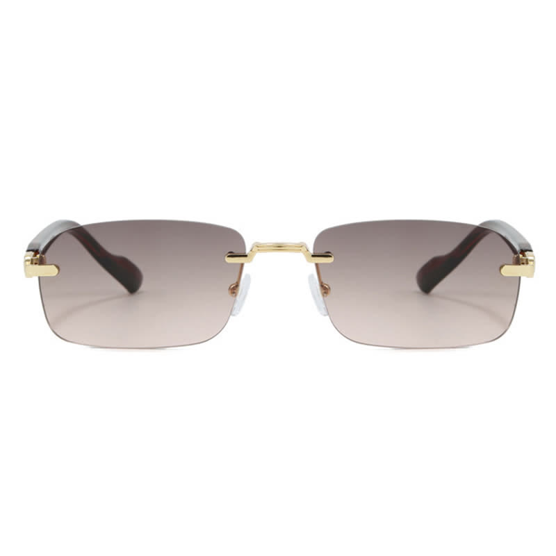 Spykay™ SG60831 Women's Rectangle Frame Rimless Sunglasses