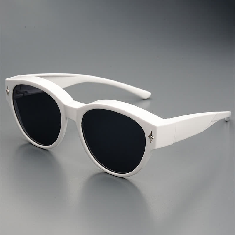 Spykay™ SG61035 Fit Over Glasses Cat-Eye Star Decor Polarized Sunglasses - image 10