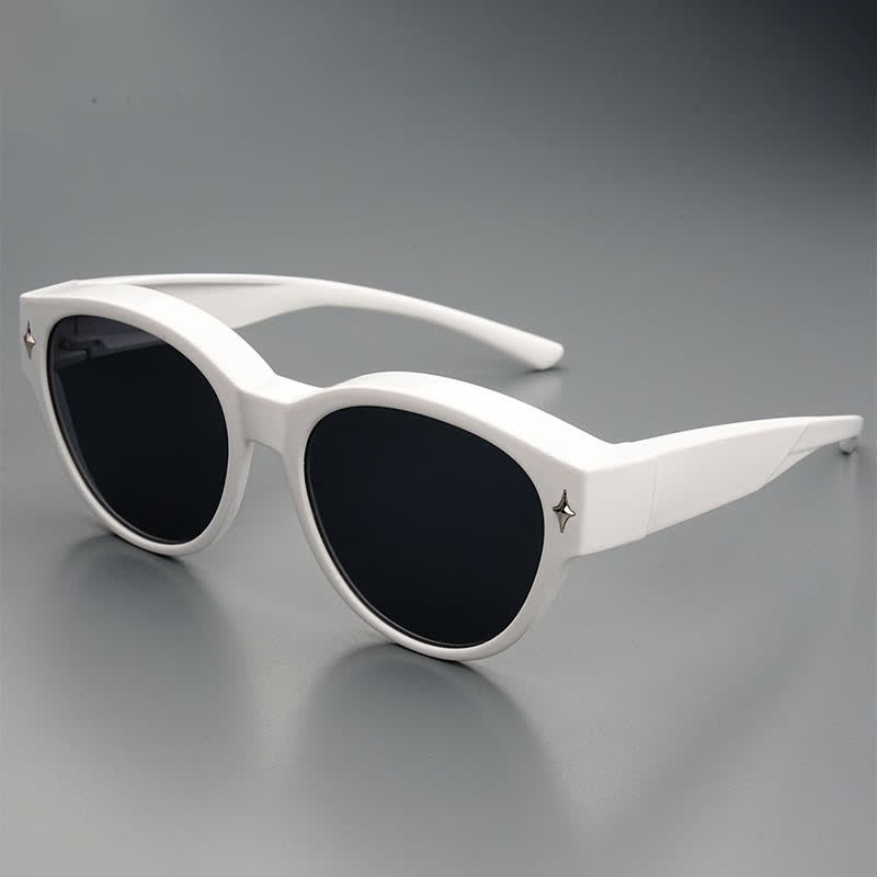 Spykay™ SG61035 Fit Over Glasses Cat-Eye Star Decor Polarized Sunglasses - image 10