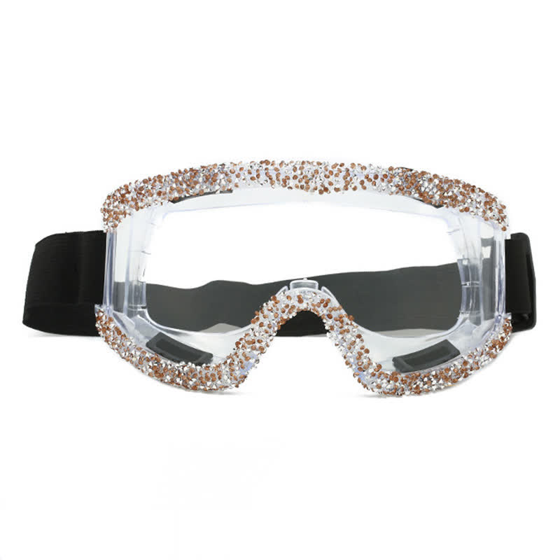 Spykay™ SG61047 Full Rhinestone Decor Unisex Windproof Motorcycle Goggle, Ski Goggles For Outdoor Activities - image 12