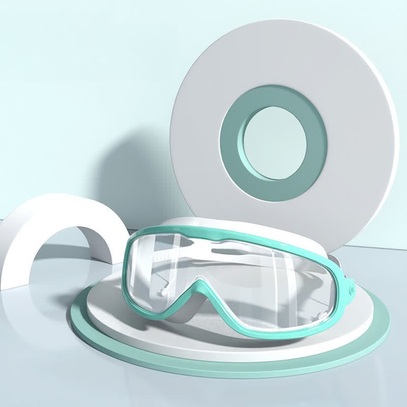 Spykay™ SG60980 Unisex Large Frame Anti Fog Swim Goggles with Earplugs And Case - Green/Clear - image 8