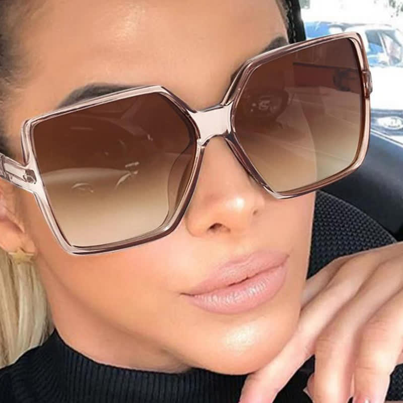 Spykay™ SG60750 Square Frame Vintage Oversized Sunglasses - image 15