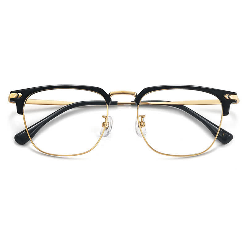 Spykay™ EG26832 Semi-Rimless Classic Square Frame Anti-blue Light Browline Glasses - image 9