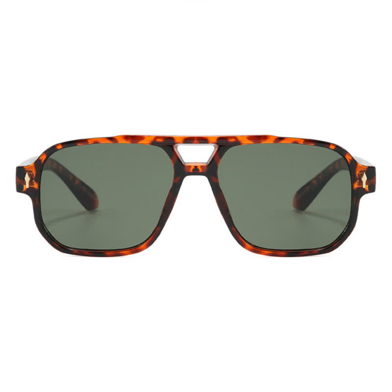 Spykay™ SG60754 Square Frame Double Bridges Vintage Sunglasses - image 12