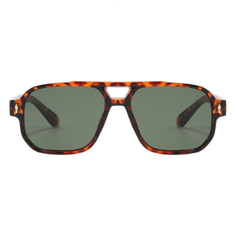 Spykay™ SG60754 Square Frame Double Bridges Vintage Sunglasses - image 12