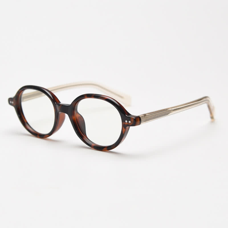 Spykay™ EG26838 Retro Round Frame Anti-blue Light Glasses - Tortoise Shell - image 9