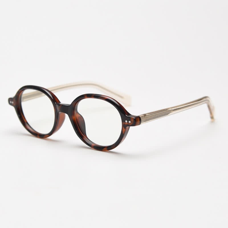Spykay™ EG26838 Retro Round Frame Anti-blue Light Glasses - Tortoise Shell - image 9