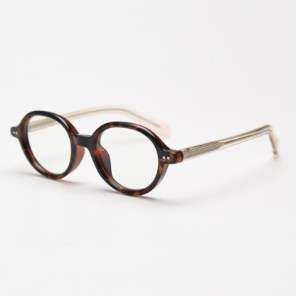 Spykay™ EG26838 Retro Round Frame Anti-blue Light Glasses - Tortoise Shell - image 9
