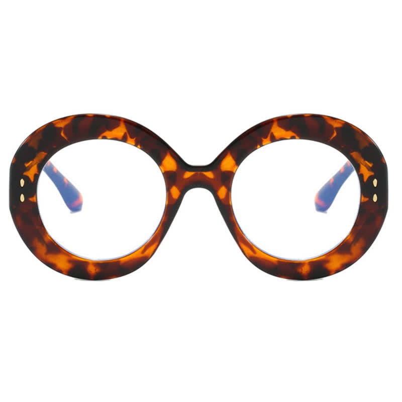 Spykay™ EG26784 Simple Oversized Round Frame Anti-blue Light Trendy Glasses