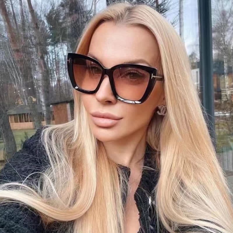 Spykay™ SG60753 'T' Design Square Frame Oversized Sunglasses