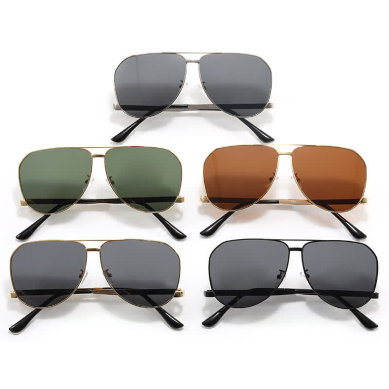 Spykay™ SG60761 Double Bridges Metal Temples Aviator Sunglasses - image 18