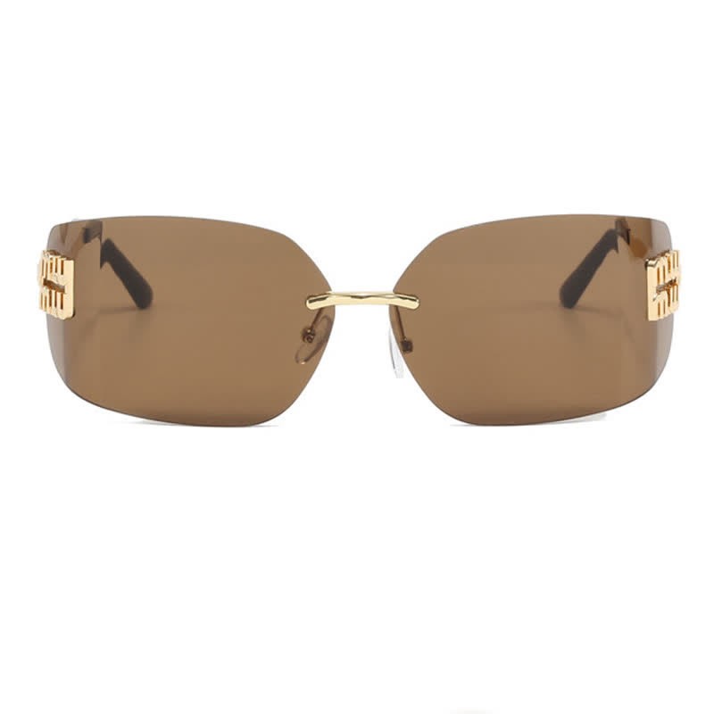 Spykay™ SG60676 Y2K Rectangle Frame Rimless Sunglasses - image 3