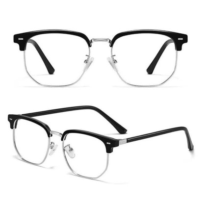 Spykay™ EG26807 Semi-Rimless Square Frame Anti-blue Light Browline Glasses - image 9