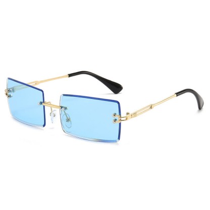 Spykay™ SG60744 Rimless Rectangle Frame Fashion Sunglasses - Blue - image 19