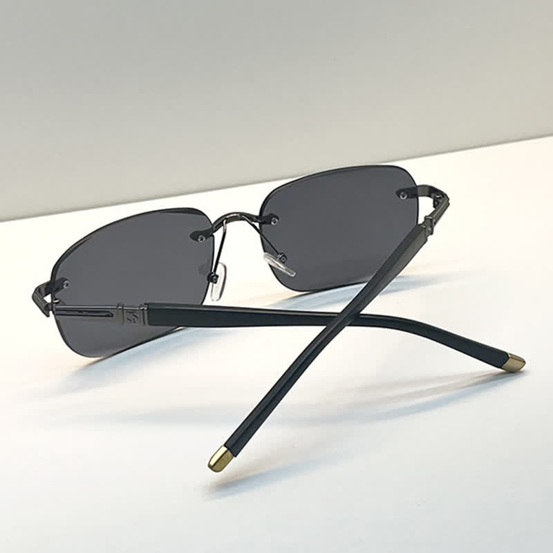 Spykay™ SG61004 Classic Square Frame Rimless Retro Sunglasses For Fishing - image 8