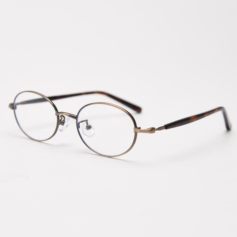 Spykay™ EG26867 Oval Frame Anti-blue Light Retro Classic Glasses  - Bronze - image 6