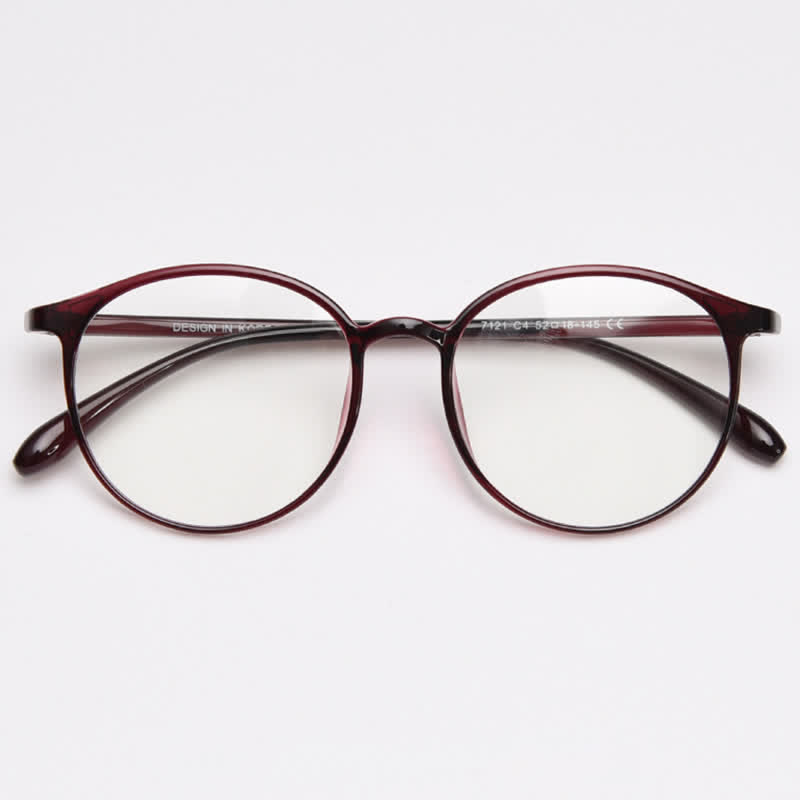 Spykay™ EG26865 Large Round Frame Anti-blue Light Simple Classic Lightweight Glasses  - image 6