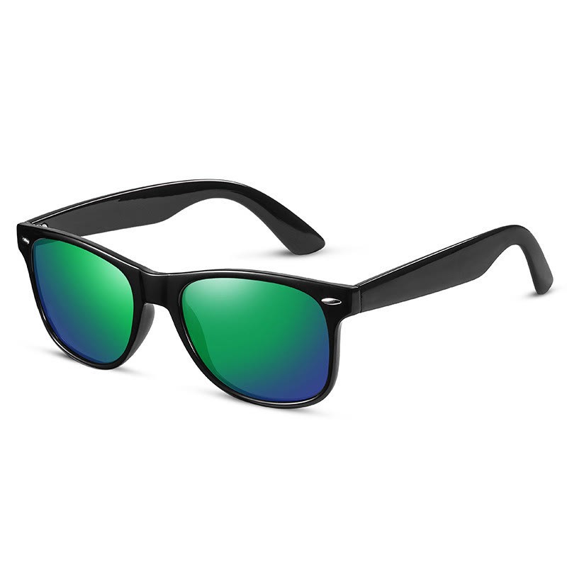 Spykay™ SG61078 Sun Protection Fashion Retro Sunglasses - Black/Green - image 10