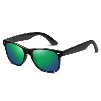 Spykay™ SG61078 Sun Protection Fashion Retro Sunglasses - Black/Green - image 10