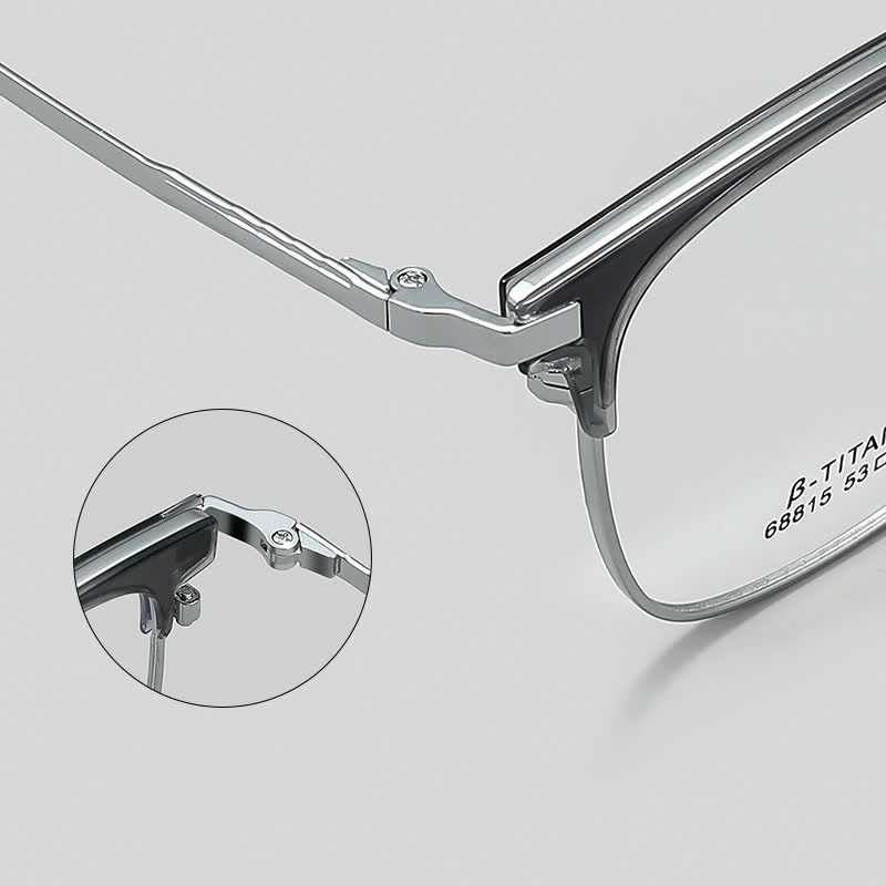 Spykay™ EG26899 Simple Anti-blue Light Square Frame Browline Glasses - image 10
