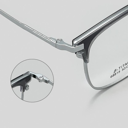 Spykay™ EG26899 Simple Anti-blue Light Square Frame Browline Glasses - image 10